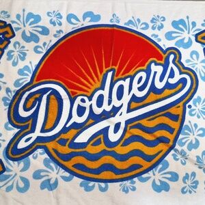 VINTAGE Los Angeles Dodgers Beach Gear Beach Towel 56"x29"